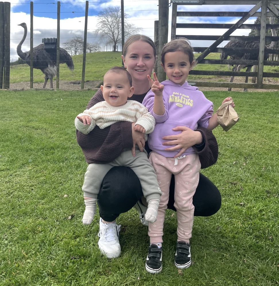 Whitney, teacher with children